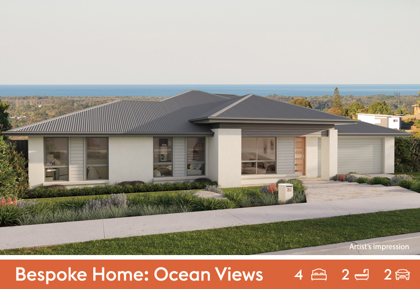 New custom ocean view home